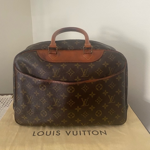 Authentic Vintage Louis Vuitton Monogram Deauville Bag, Poignant & Name Tag - Picture 4 of 14